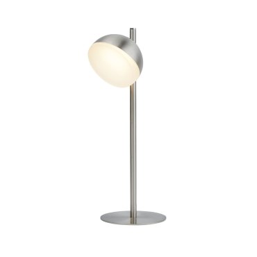 Searchlight Tully - lampe de table - 12 x 35 cm - 6W LED inclus - argent satiné