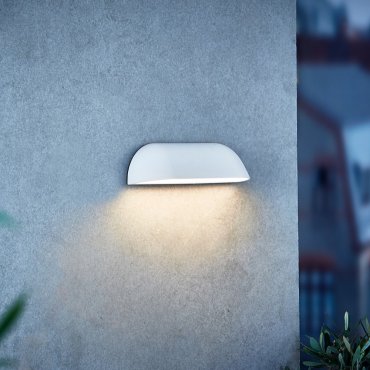 Nordlux Front - applique murale extérieure - 26 x 6,8 cm - 8W LED inclus - IP44 - blanc
