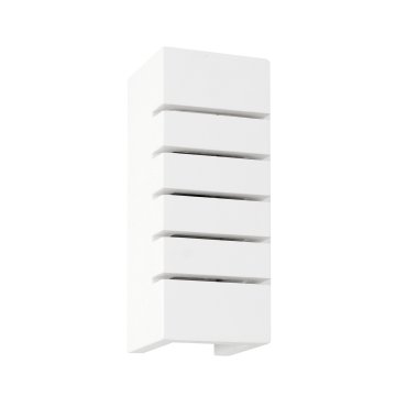 Nova Luce Sandro - applique murale - 9,5 x 9 x 24,5 cm - plâtre blanc