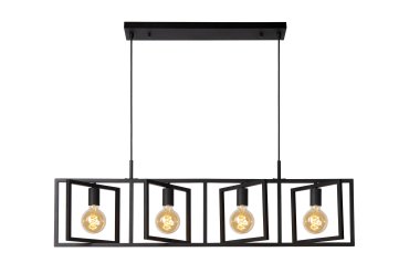 Roi Du Luminaire Apollo - lampe suspendue - 112 x 7 x 165 cm - noir