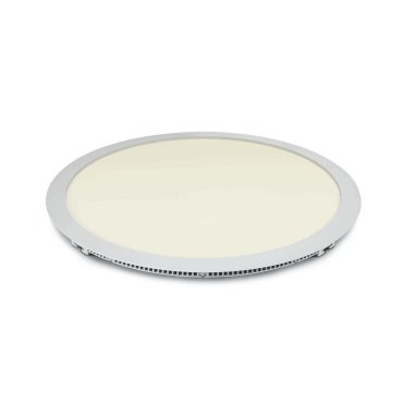 ONE Light Round Recessed Panels Die Cast - plafonnier - Ø 42 x 2 cm - 40W LED inclus - IP40 - blanc - couleur de lumière blanc chaud