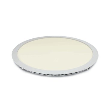 ONE Light Round Recessed Panels Die Cast - plafonnier - Ø 42 x 2 cm - 40W LED inclus - IP40 - blanc - couleur de lumière blanche