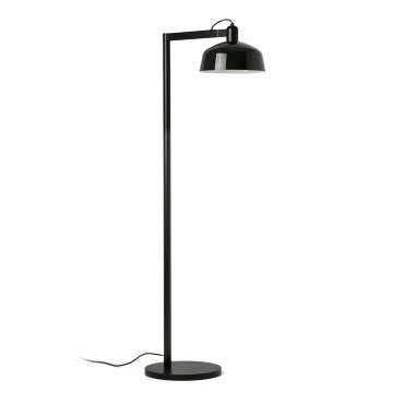 Faro Tatawin - lampadaire - 30 x 47,4 x 148 cm - noir satiné et noir brillant