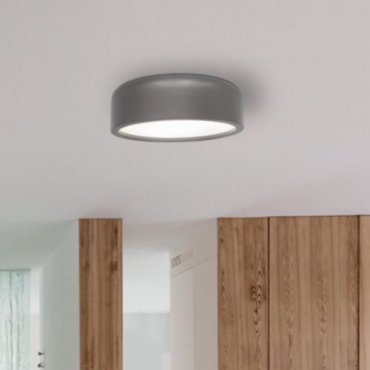 MODÈLE D’EXPOSITION - Nova Luce Perleto - plafonnier - Ø 35 x 13 cm - gris