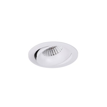 Maxlight Arya Tilted - spot encastré - Ø 104 mm, Ø 92 mm encastré - 8W LED dimmable inclus - blanc