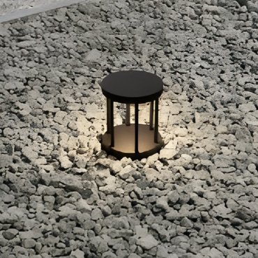 Nova Luce Nereus - lampe de jardin - Ø 16 x 20 cm - 8W LED inclus - IP65 - anthracite foncé
