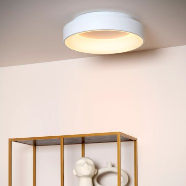Lucide Mirage - plafonnier - Ø 45 x 11,5 cm - 33W LED dimmable inclus - blanc