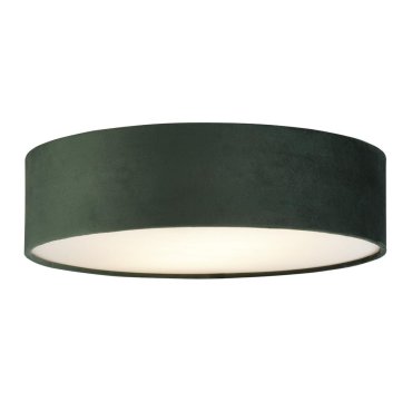Searchlight Drum - plafonnier - Ø 38 x 10 cm - vert