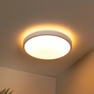Lucide Dasher - plafonnier - Ø 41 x 10,6 cm - 24W LED inclus - IP44 - blanc