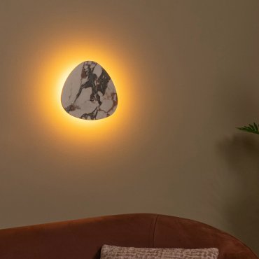 Lucide Kamien - applique murale - 30 x 5 x 30 cm - 11W LED inclus - blanc et noir