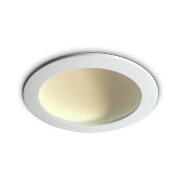 ONE Light Dark Light Dome Reflector - plafonnier encastré - Ø 17 x 5 cm - 16W LED inclus - blanc - couleur de lumière blanc chaud