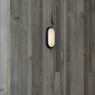 Nordlux Cuba Outdoor Energy Oval - applique et plafonnier - 20,5 x 10 x 4,3 cm - 6,5W LED inclus. - IP54 -  noir