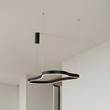Nova Luce Dussa - lampe suspendue - 66 x 150 x 120 cm - 61W dimmable LED inclus - noir sablé