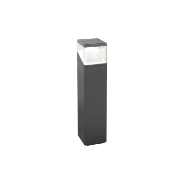 Nova Luce Lock - lampe de jardin - 13,5 x 13,5 x 50 cm - 12W LED inclus - IP54 - gris foncé