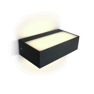 ONE Light Outdoor Wall Up &amp; Down Lights - applique murale extérieure - 17 x 8 x 4,6 cm - 7W LED inclus - IP65 - anthracite
