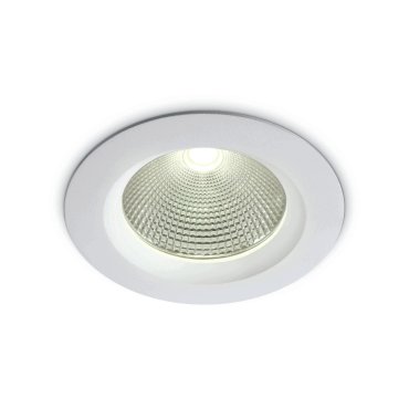 ONE Light COB Downlight Range - spot encastré - Ø 145 mm, Ø 125 mm encastré - 15W LED inclus - blanc - couleur de lumière blanc chaud