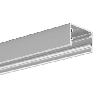 KLUS Glaza-ll - Profilé LED - 2,62 x 1,62 cm - argent anodisé