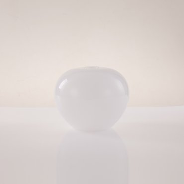 Artdelight Windsor - abat-jour en verre - Ø 24 x 19,5 cm - blanc