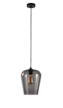 Artdelight Tombo - lampe suspendue - Ø 23 x 186 cm - fumé