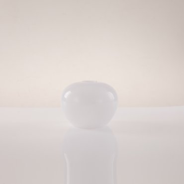 Artdelight Windsor - abat-jour en verre - Ø 18 x 14,5 cm - blanc