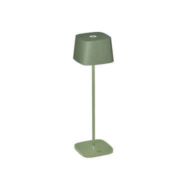 Konstsmide Capri - lampe de table d'extérieur - 10 x 10 x 36 cm - 2,2W dim to warm LED inclus - rechargeable - IP54 - vert