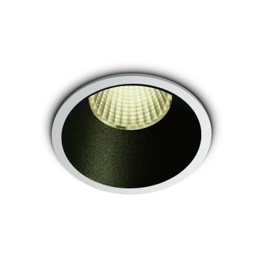 ONE Light COB Dark Light Range - spot à encastrer - Ø 73 mm, Ø 67 mm encastré - 12W LED dimmable inclus - blanc - couleur de lumière blanc chaud