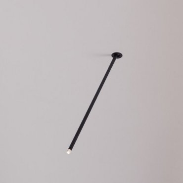 Nova Luce Stilvi - plafonnier - Ø 5 x 64 cm - 4W LED inclus - noir sablé