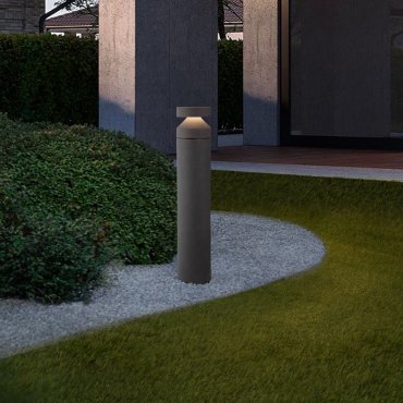 Nova Luce Navy - lampe de jardin - Ø 19,2 x 99,5 cm - 20W LED inclus - IP65 - gris