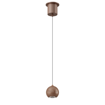 Artdelight Miami - suspension - Ø 10 x 218 cm - 10,8W dimmable LED inclus - bronze brossé