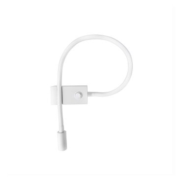 Nova Luce Geneva - applique murale avec interrupteur - 22,3 x 4,8 x 26,7 cm - 3W LED inclus - blanc
