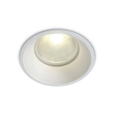 Spot encastré ONE Light COB Dark Light Range - Ø 82 mm, Ø 75 mm encastrement - LED 12W dimmable incl. - IP44 - blanc - couleur de lumière blanc chaud (2700K)