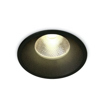 ONE Light Gamme Dark Light - spot à encastrer - Ø 90 mm, Ø 82 mm encastré - 12W LED inclus - noir - couleur de lumière blanc chaud
