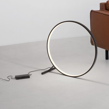 Nova Luce Hola - lampadaire - Ø 80 x 80 cm - 46W LED inclus - noir sablé