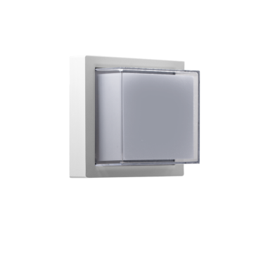 Century Italia Pura - lampe murale/plafonnier - 16 x 16 x 10 cm - 10W LED inclus - IP65 - blanc