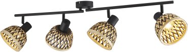 Searchlight Lance - projecteur en saillie 4L - 94 x 13 x 22 cm - noir