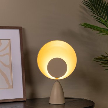 Lucide Castamar - lampe à poser - 25,5 x 9,8 x 40 cm - 3W LED inclus - taupe