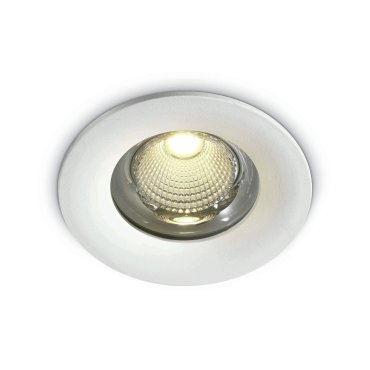 ONE Light Gamme Extérieur/Salle de bains - spot encastré - Ø 90 mm, Ø 82 mm encastré - 10W LED inclus - IP65 - blanc - couleur de lumière blanc chaud