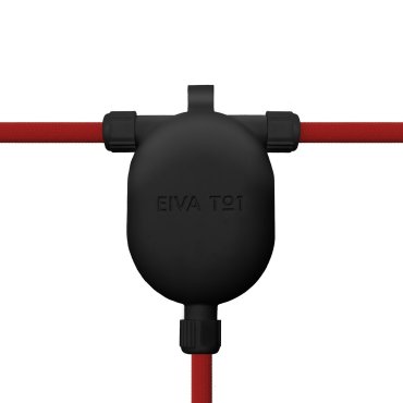 Creative Cables EIVA 3-way - support de câble en silicone - 7,5 x 11,5 x 2,6 cm - IP65 - noir