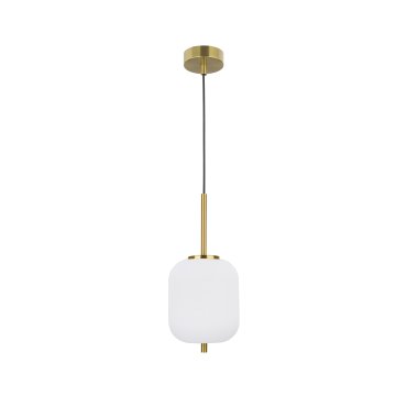 Nova Luce Lato - lampe suspendue - Ø 16,5 x 120 cm - laiton antique