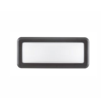 Nova Luce Pulsar - applique murale d'extérieur - 23 x 10 x 6,5 cm - 6W LED inclus - IP54 - blanc et gris foncé