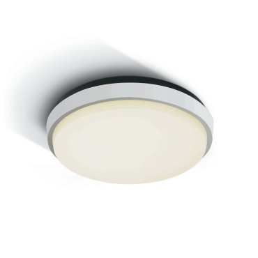 ONE Light Outdoor Slim LED - plafonnier extérieur - Ø 30 x 4,9 cm - 30W LED inclus - IP54 - blanc