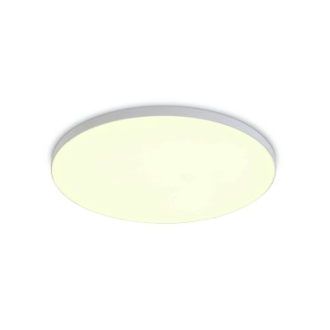 ONE Light Floating Panels Range - plafonnier encastré - Ø 12 x 2,4 cm - 10W LED inclus - blanc - couleur de lumière blanc chaud