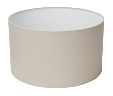 Searchlight Drum - abat-jour - Ø 40 x 23 cm - beige