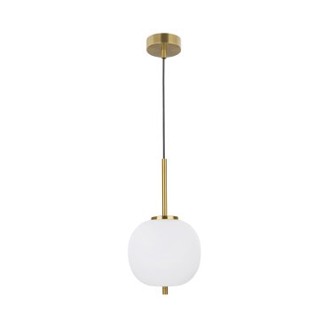 Nova Luce Lato - lampe suspendue - Ø 18,5 x 120 cm - laiton antique
