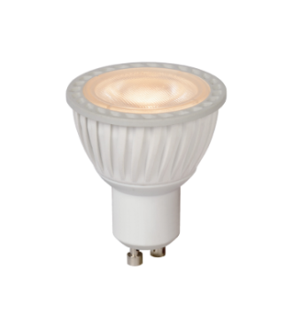 Lucide Spot LED - dim à warm - Ø 5 x 5,5 cm - GU10 - 5W - 3000K à 2200K - blanc