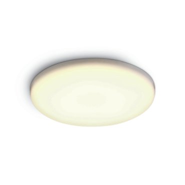 ONE Light Frameless Range - plafonnier d'extérieur - Ø 10 x 2,2 cm - 8W LED inclus - IP65 - blanc - couleur de lumière blanche