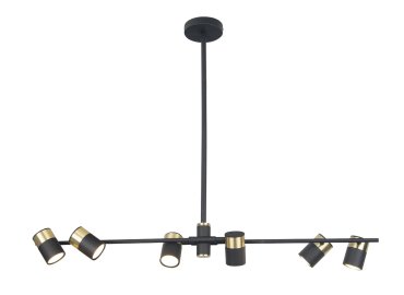 Maxlight Puma - lampe suspendue - 95 x 15 x 72 cm - noir et or