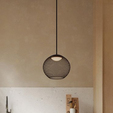 Nova Luce Kinetic - lampe suspendue - Ø 30 x 154 cm - 12W LED inclus - noir mat