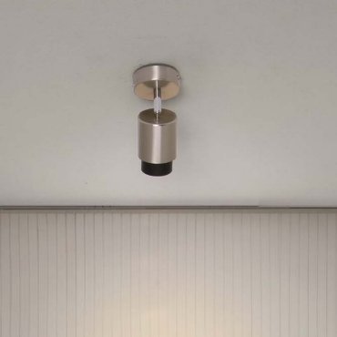 Nova Luce Ison - spot en saillie 1L - Ø 8 x 17 cm - nickel satiné