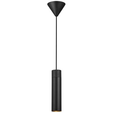 MODÈLE D’EXPOSITION - Tilo Pendant Black + Adaptateur Rail 3 Phases – Suspension pour Système de Rail – Noir